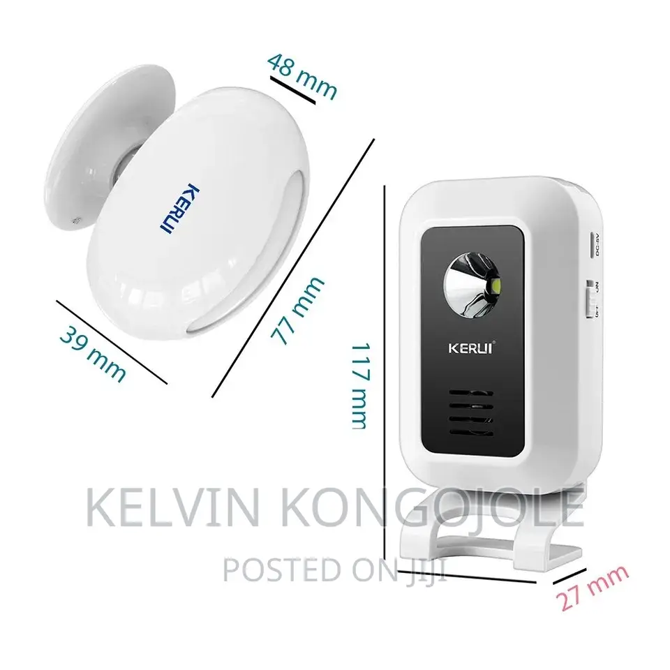 Wireless Motion Sensor Door Bell and Security Alarm