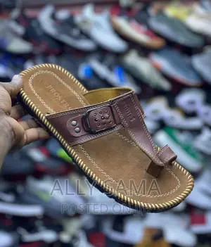 Mens Open Shoes Material Leather