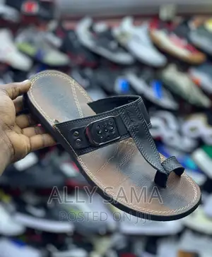 Mens Open Shoes Material Leather
