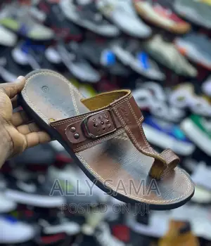 Mens Open Shoes Material Leather