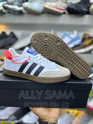 Mens Sneakers White SAMBA (Brand Adidas) Msterial Leather