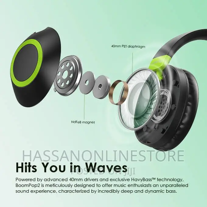 Oraimo Boompop 2 Powerful Deep Bass Headphone