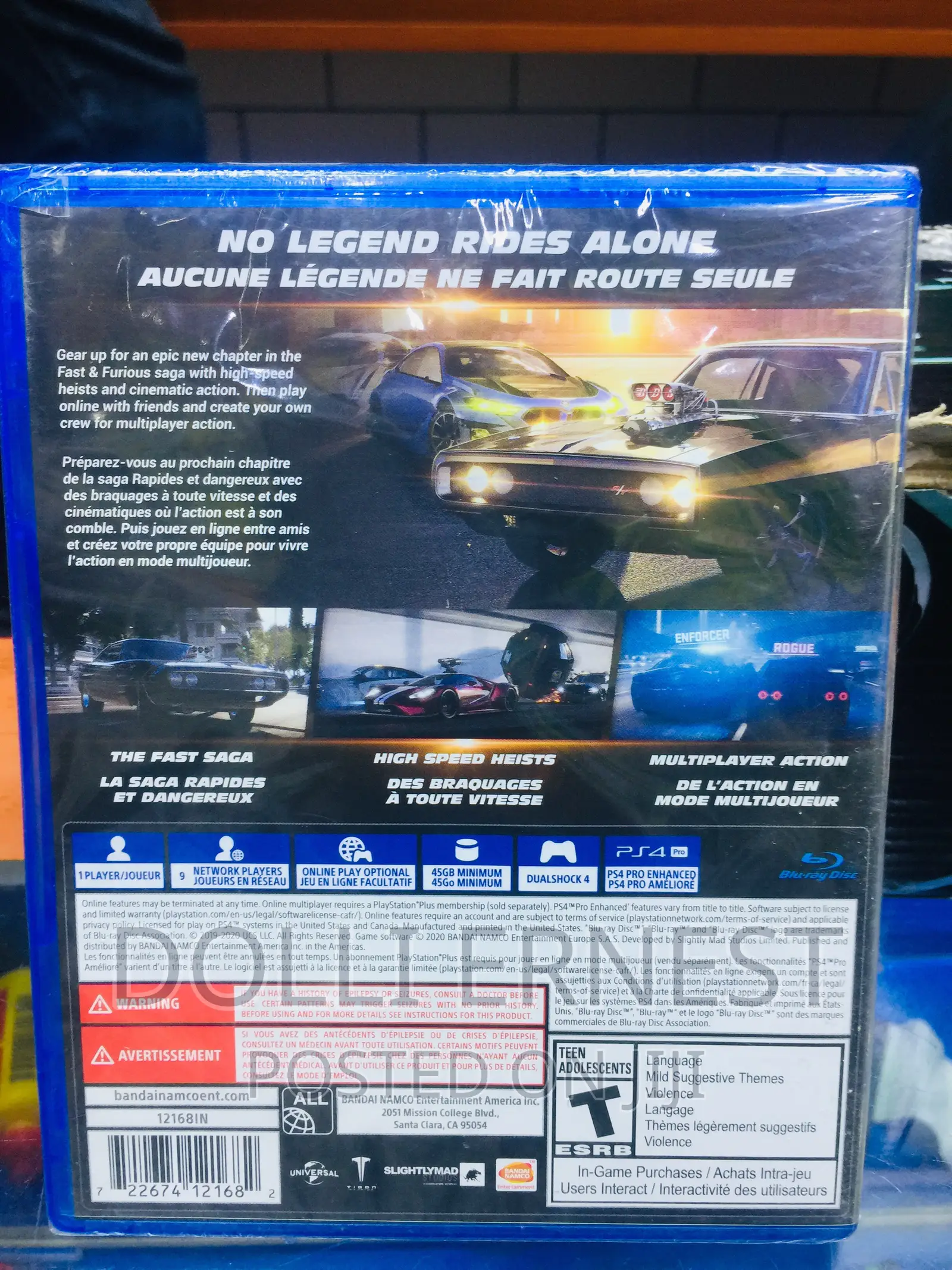 Fast and Furious Ps4