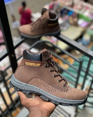 Caterpillar Boot Material Pure Leather Coffee