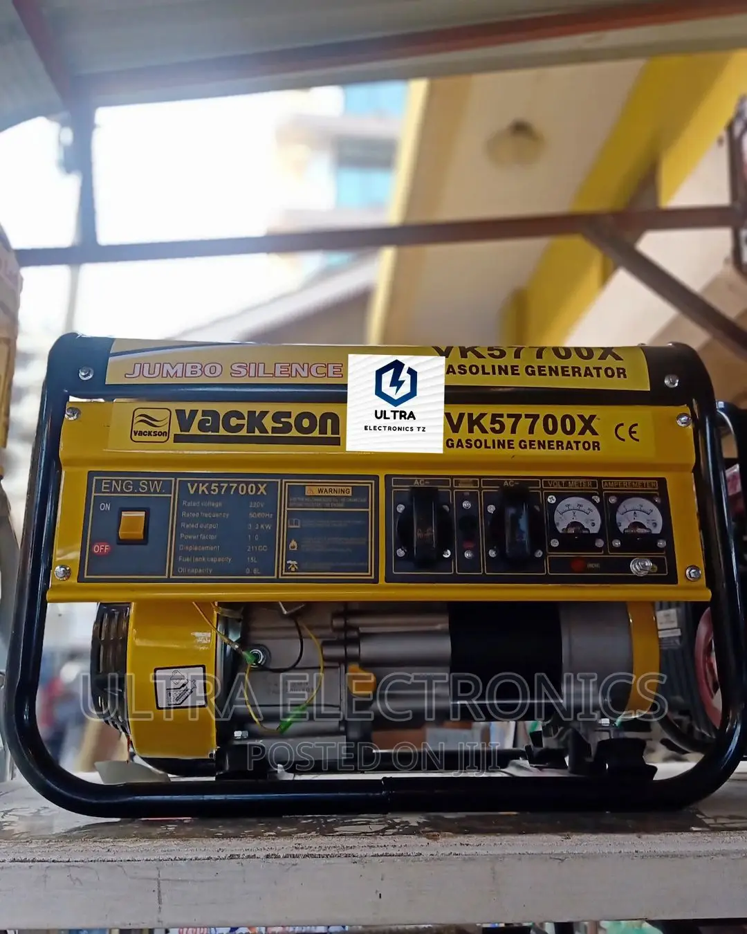 VACKSON Generator VK5770X Inatumia Gasoline Au Petrol