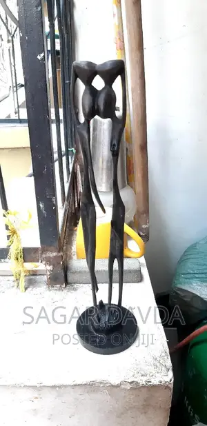 Wooden Carved Maasai Statues - 5 PCS