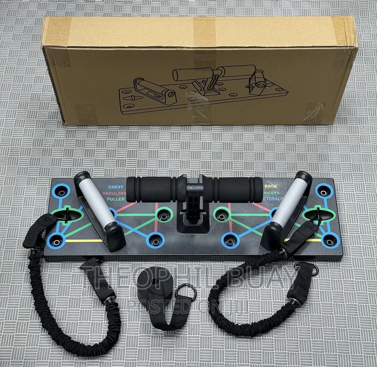 Push Up Board With Resistance Band and Sit Up Lock