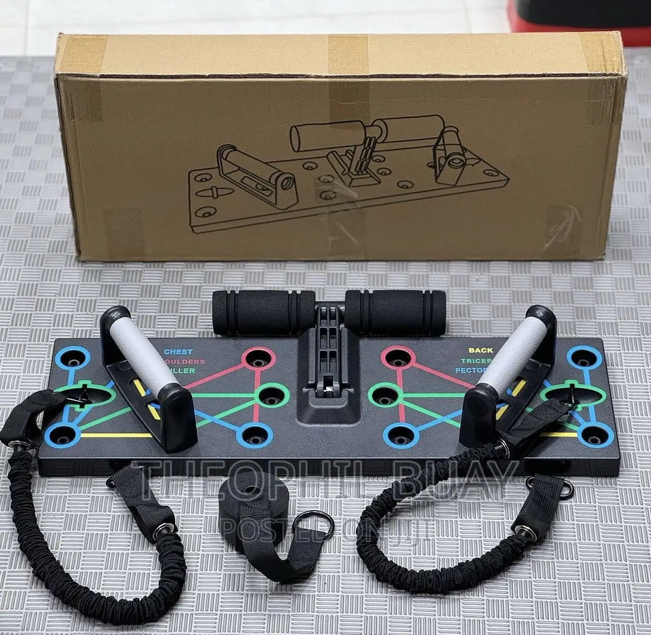 Push Up Board With Resistance Band and Sit Up Lock