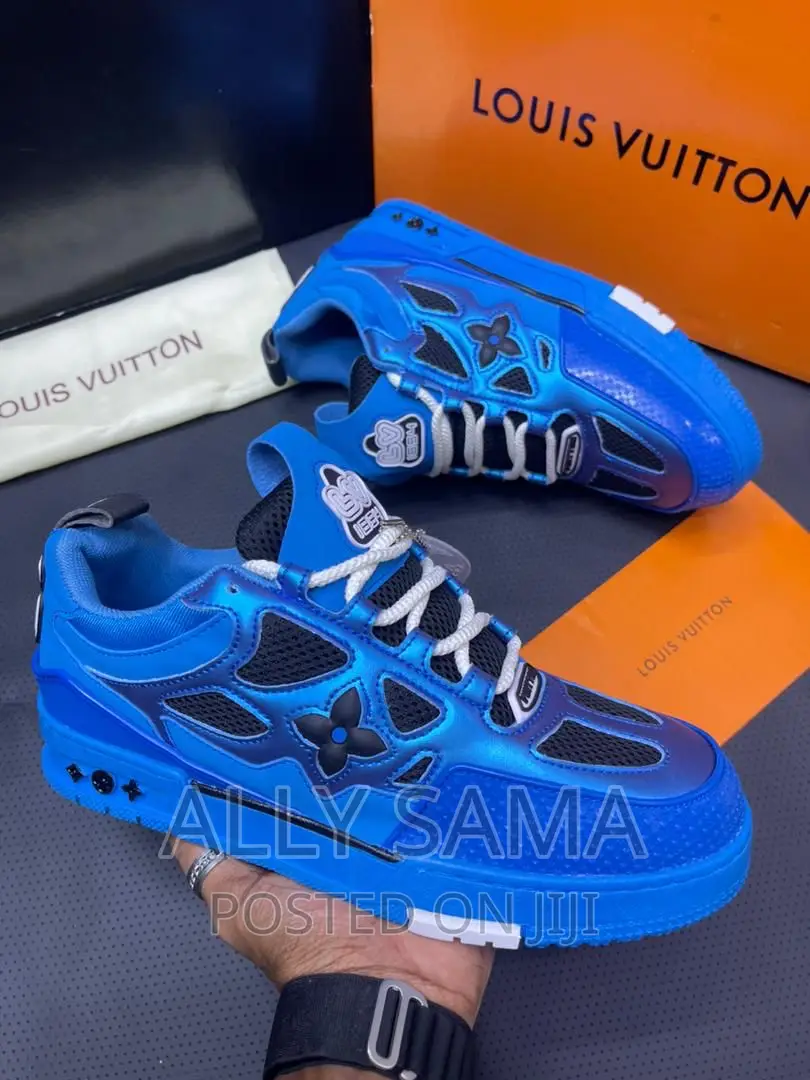 Mens Sneakers Louis Vuitton Blue Original