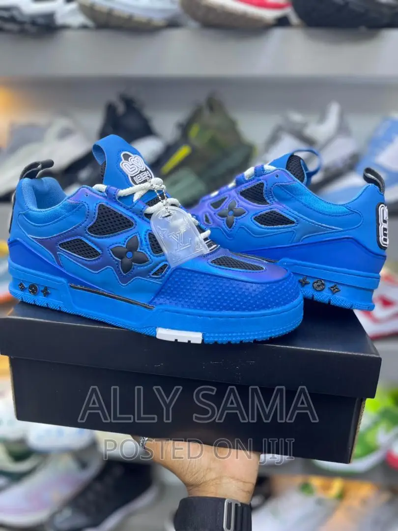 Mens Sneakers Louis Vuitton Blue Original