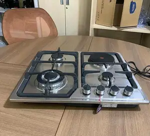 Mr UK Stainless Steel COOKER (3gas and 1 Electric Hotplate)