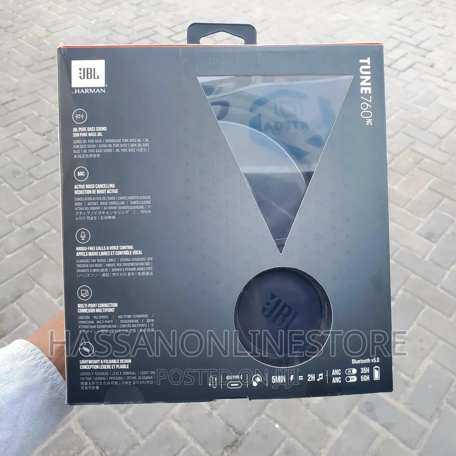 JBL Tune 760nc Noise-Canceling Wireless Over-Ear Headphones