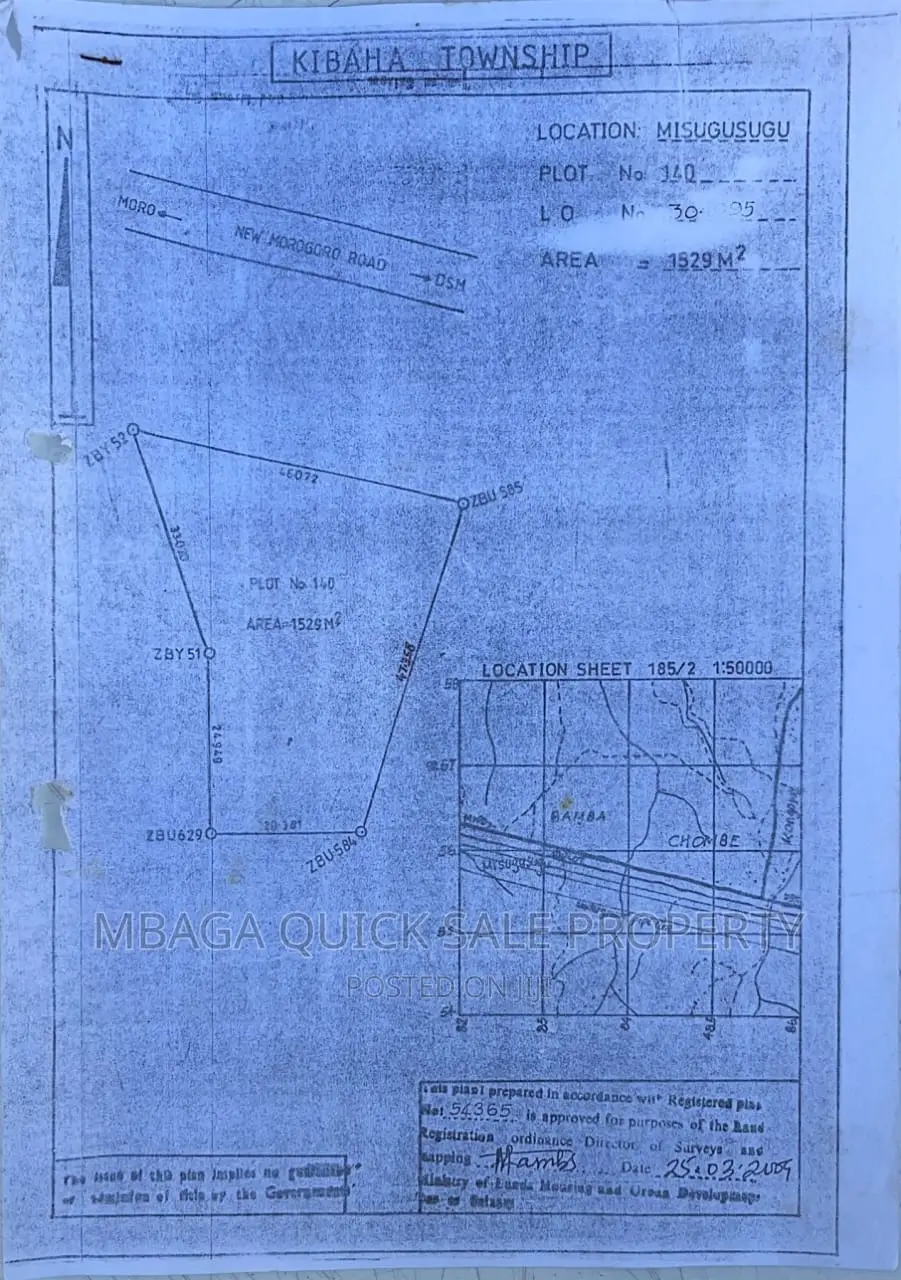 Plot for Petrol Station for Sale at Kibaha Misugusugu