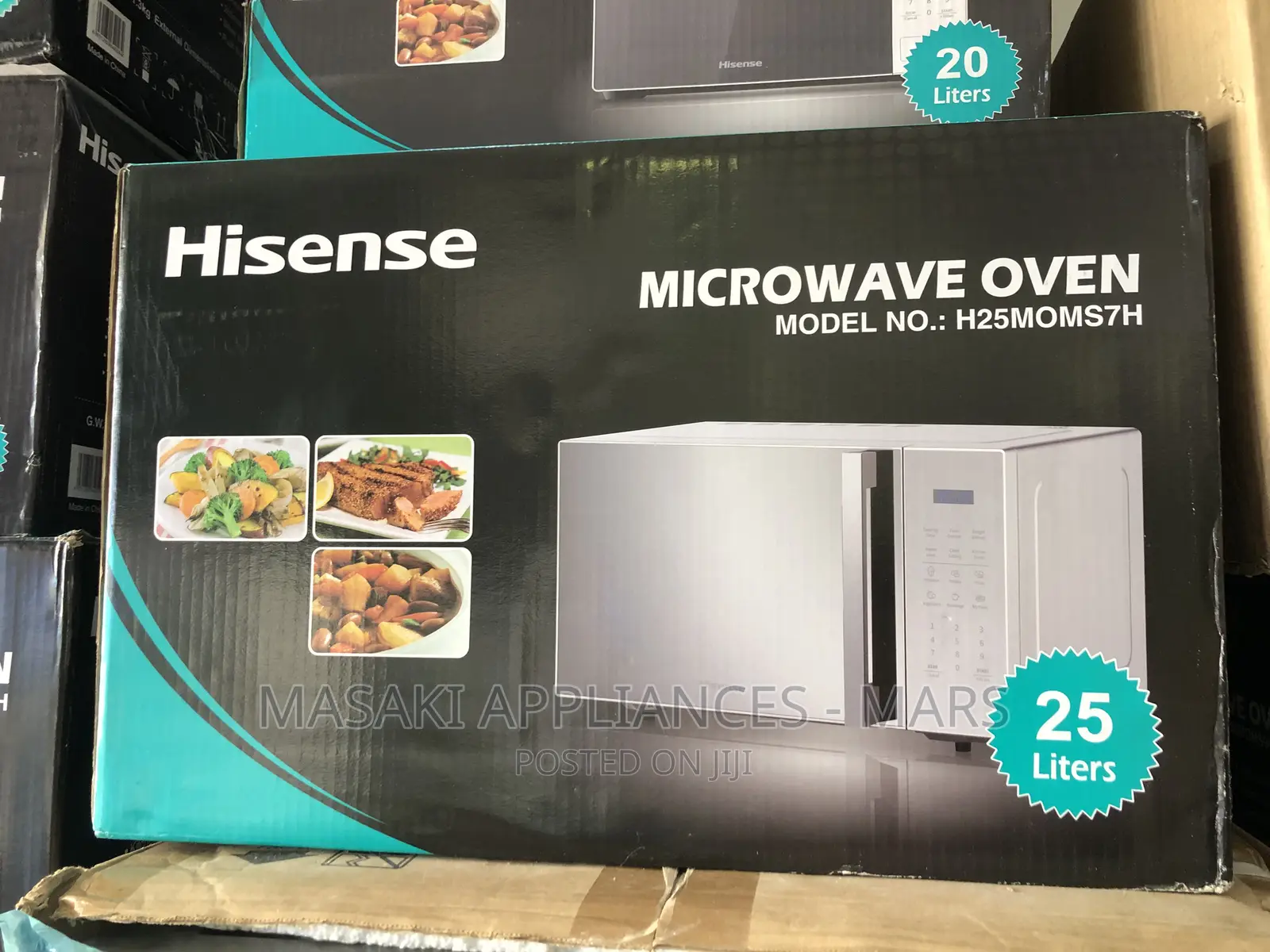 New Hisense 25L Silver Microwave Oven | H25MOMS7H