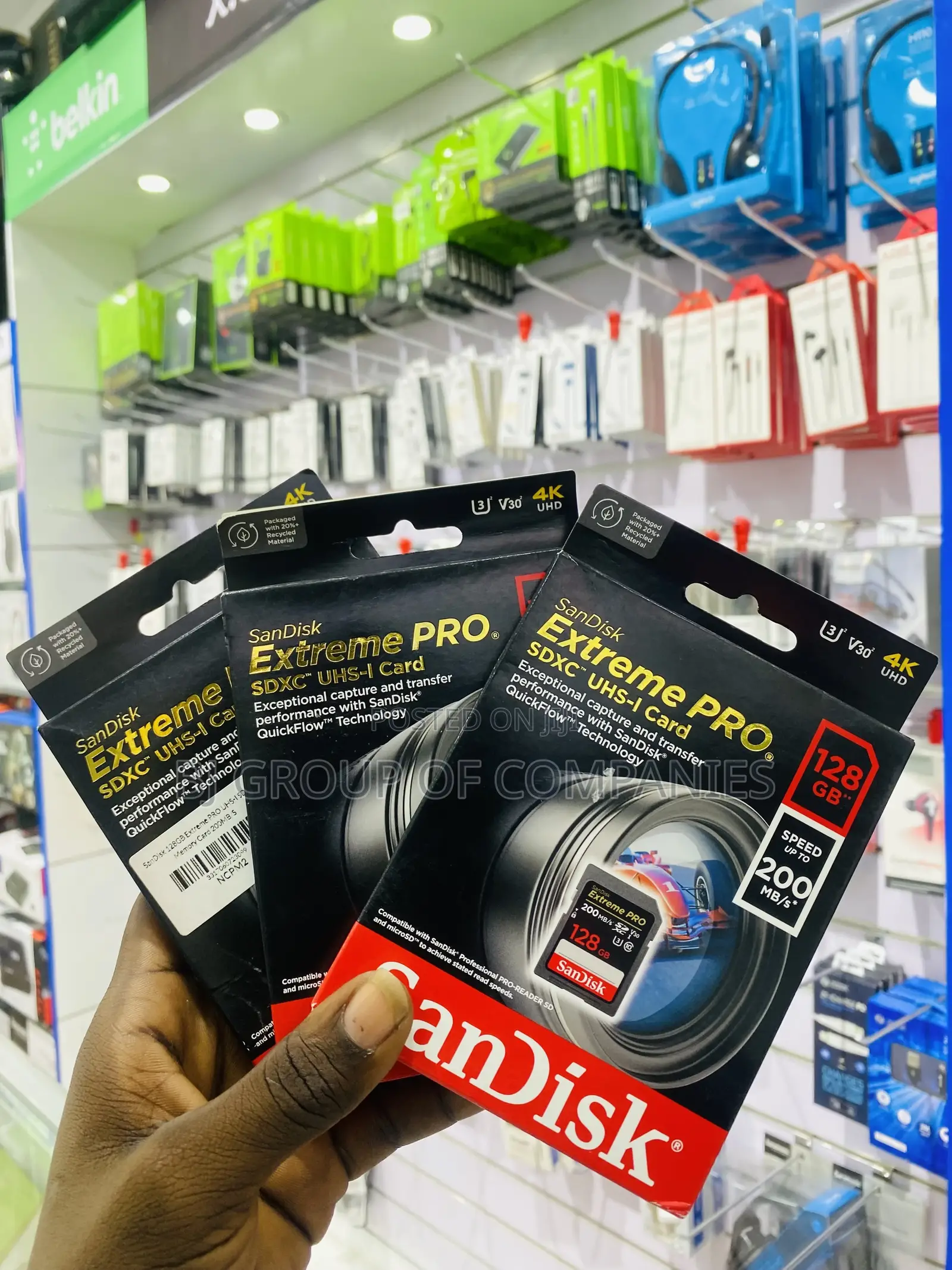 Sandisk 128GB Extreme PRO UHS-I SDXC Memory Card