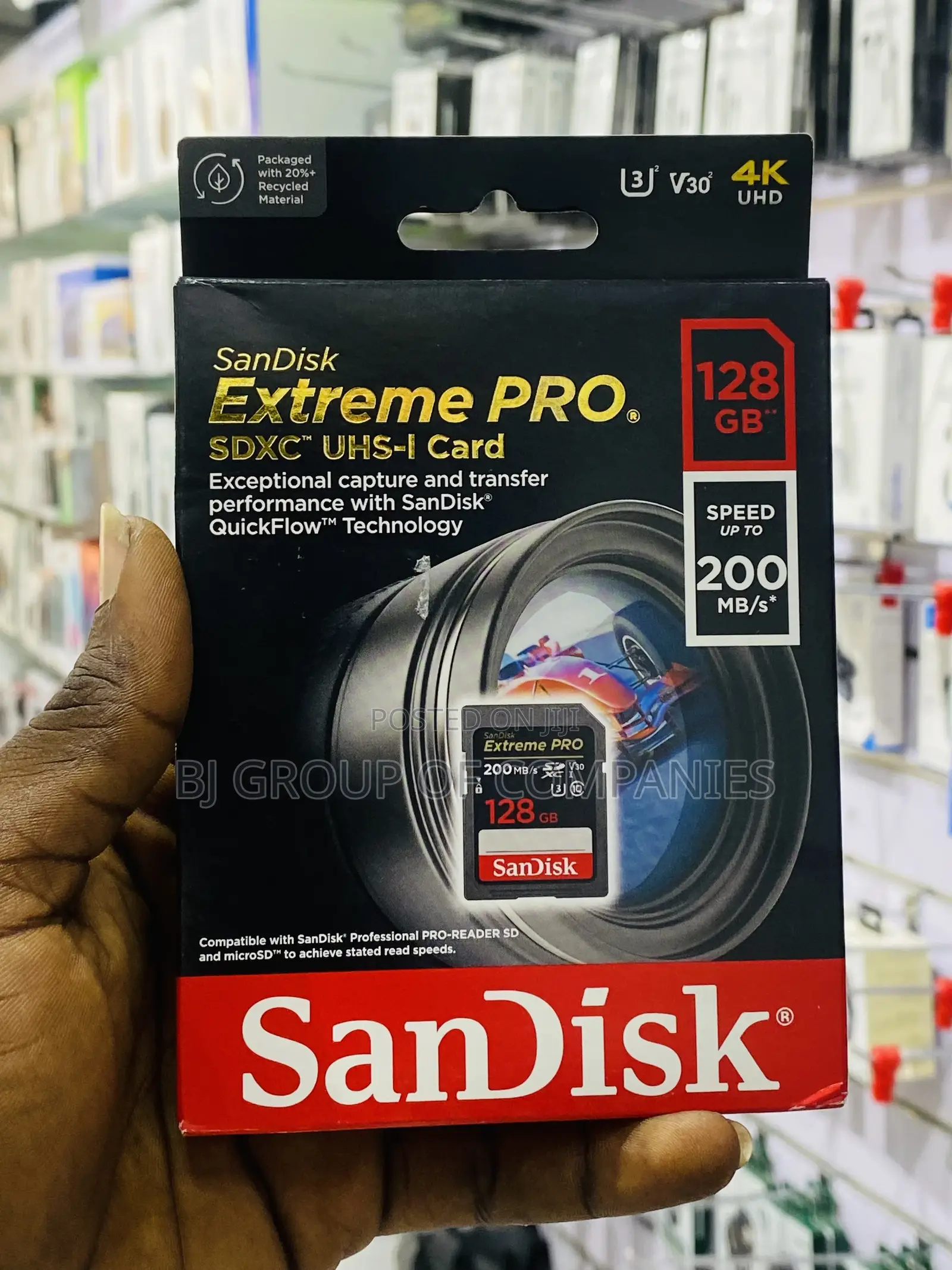 Sandisk 128GB Extreme PRO UHS-I SDXC Memory Card