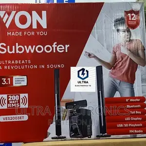 VON Subwoofer Yenye Mini Speaker 1 Na Tower Speakers 2