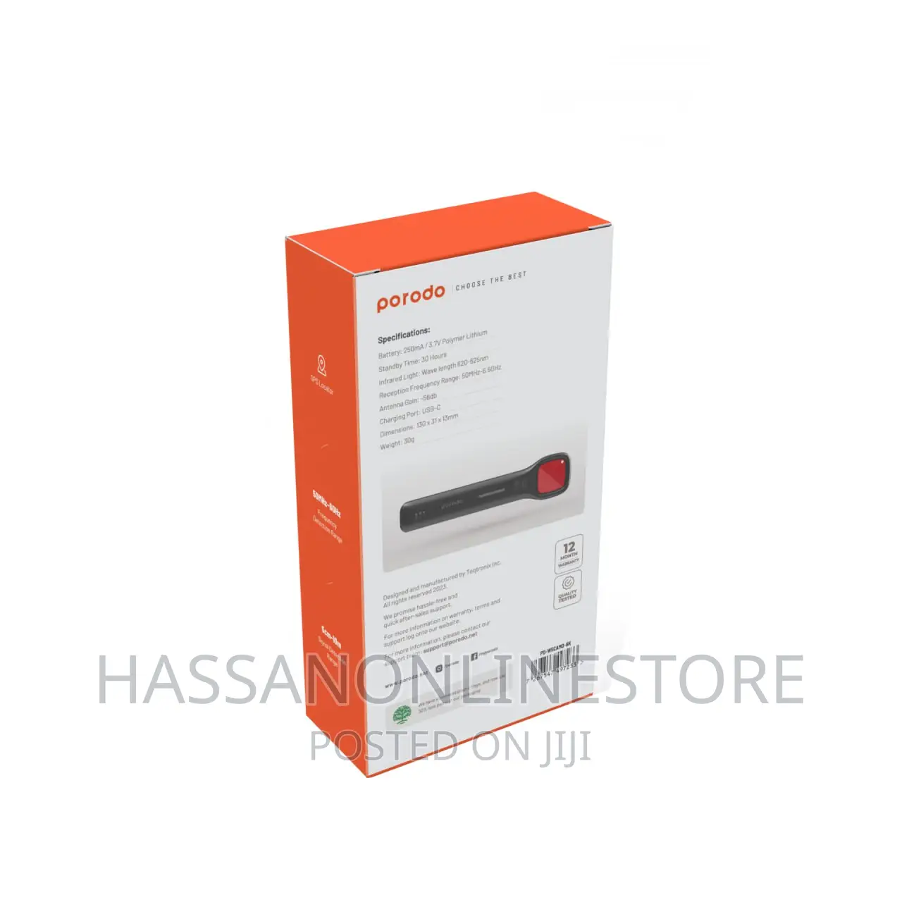 Porodo Antispy Infrared Wireless Detector Stay Safe Alert