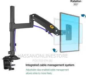 North Bayou H100 Desktop Monitor Arm 22" - 35" Up to 9kg