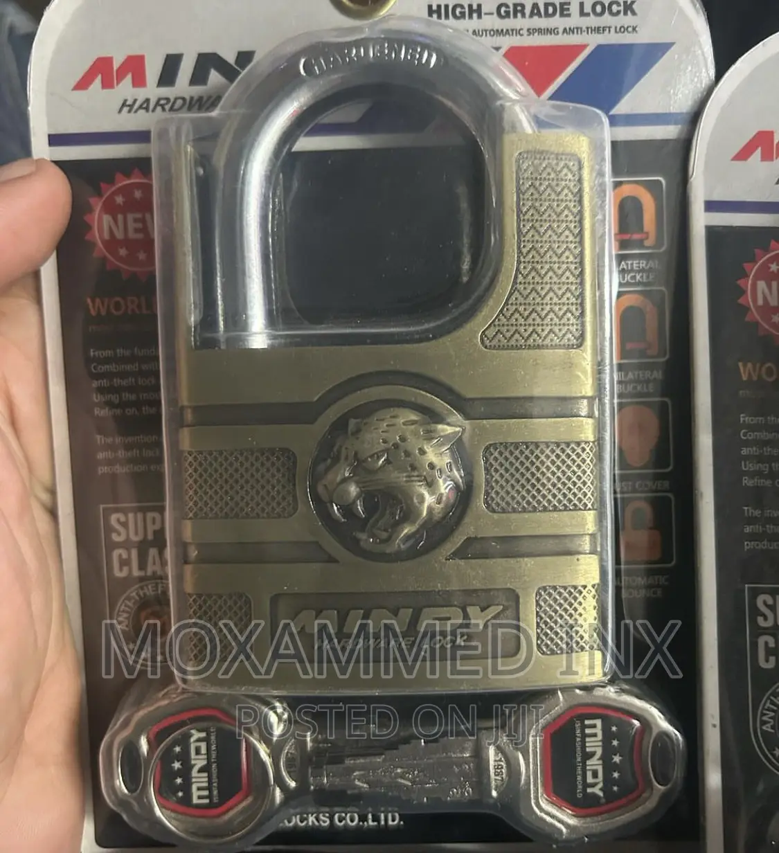 Mindy High Grade Anti Theft Lock 4keys Waterproof Anti