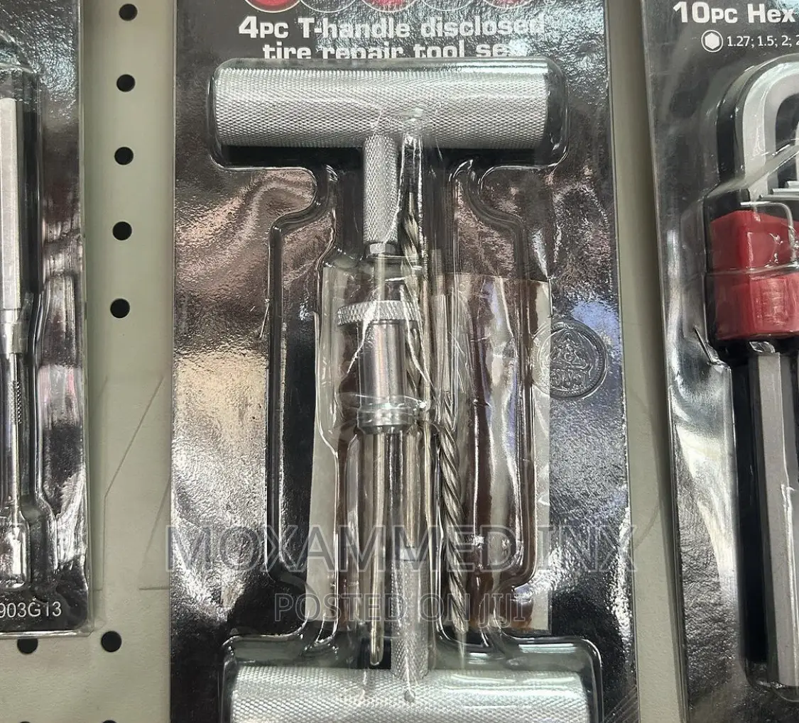 Force 4pcs T- Handle Disclosed Tire Repair Set