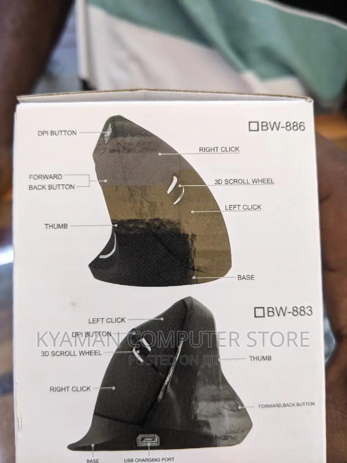 Mouse Rechargeable Optical Vertical