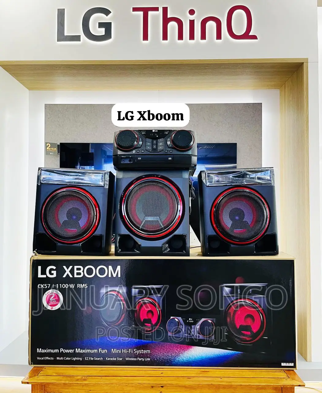 LG Xboom Maximum Power 1100W