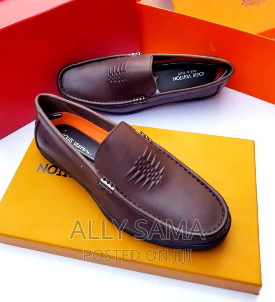 Mens Loafers Louis Voitton Material Pure Leather