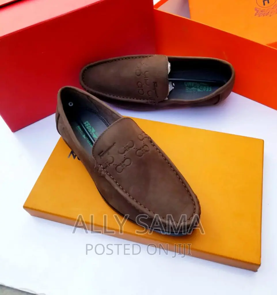 Mens Loafersferagamo Material Pure Leather