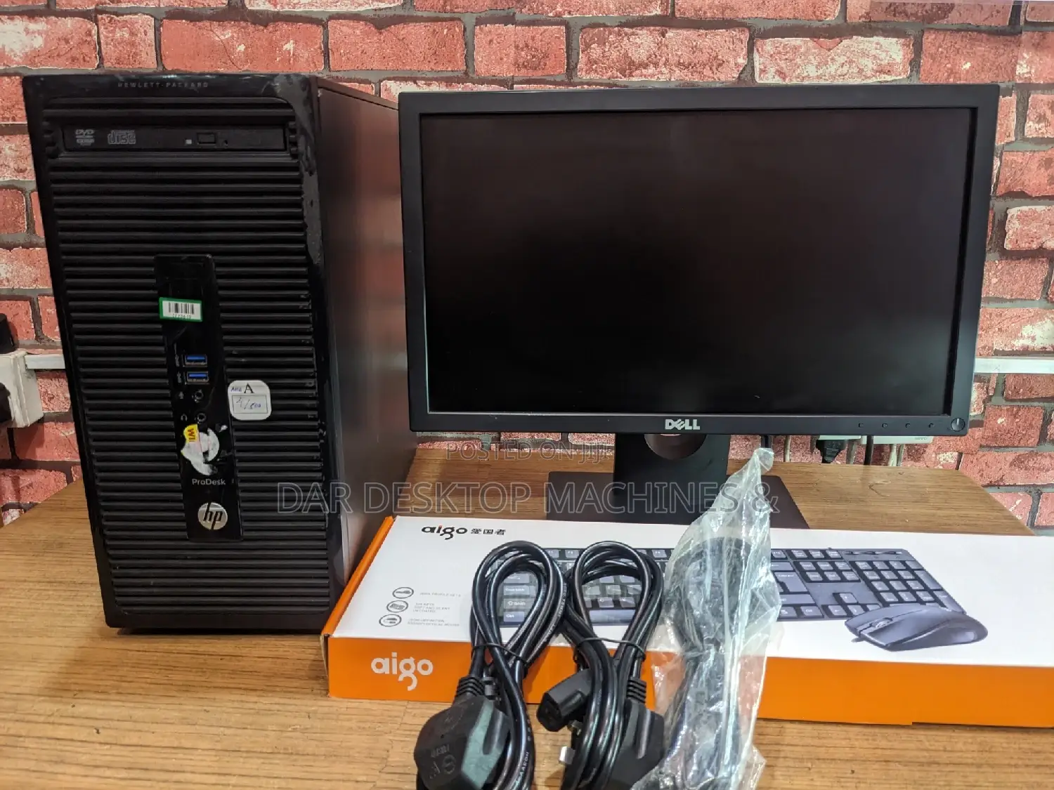 Desktop Computer HP 4GB AMD A4 HDD+SSD 500GB