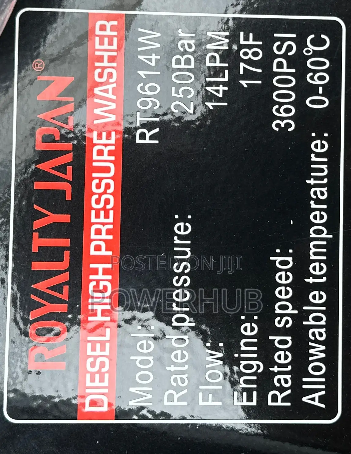 Two Wheel Diesel Pressure Washer
