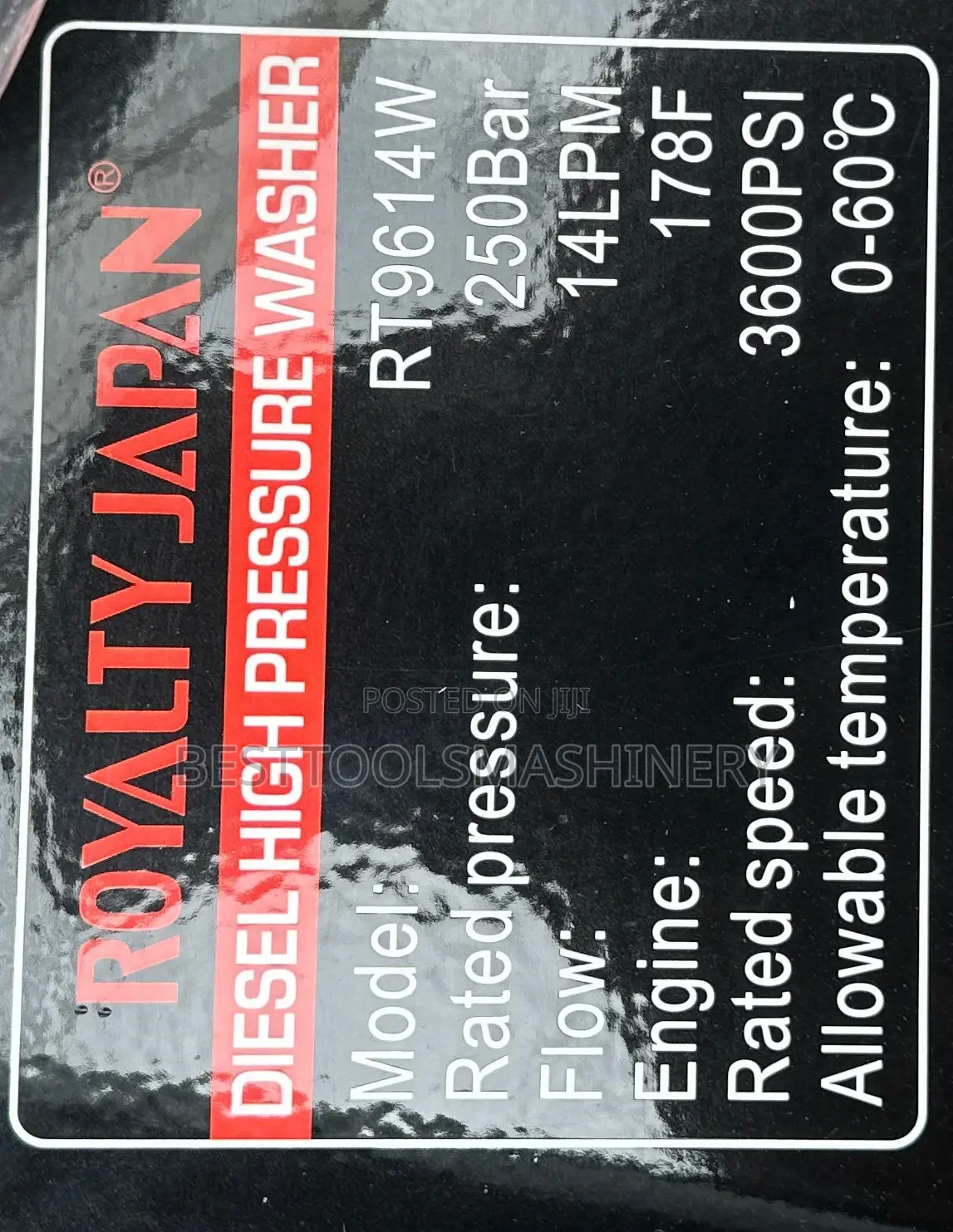 Two Wheel Diesel Pressure Washer