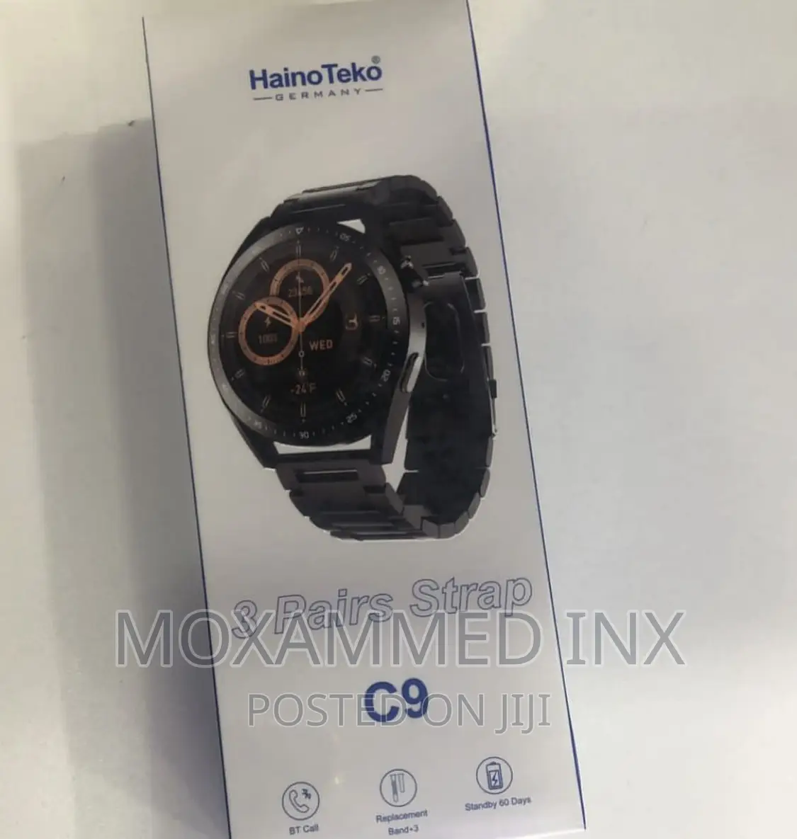 Haino Teko C9 Smart Watch With 3 Straps