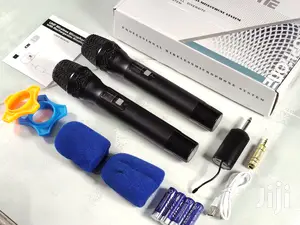 Professional Dual Handheld Wireless UHF Microphone System
