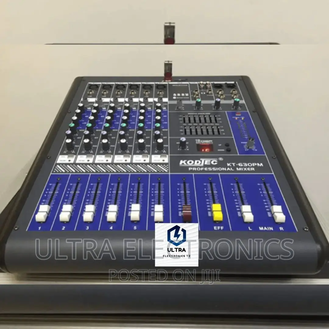 Power Mixer Yenye Njia 6 Au 6 Channels