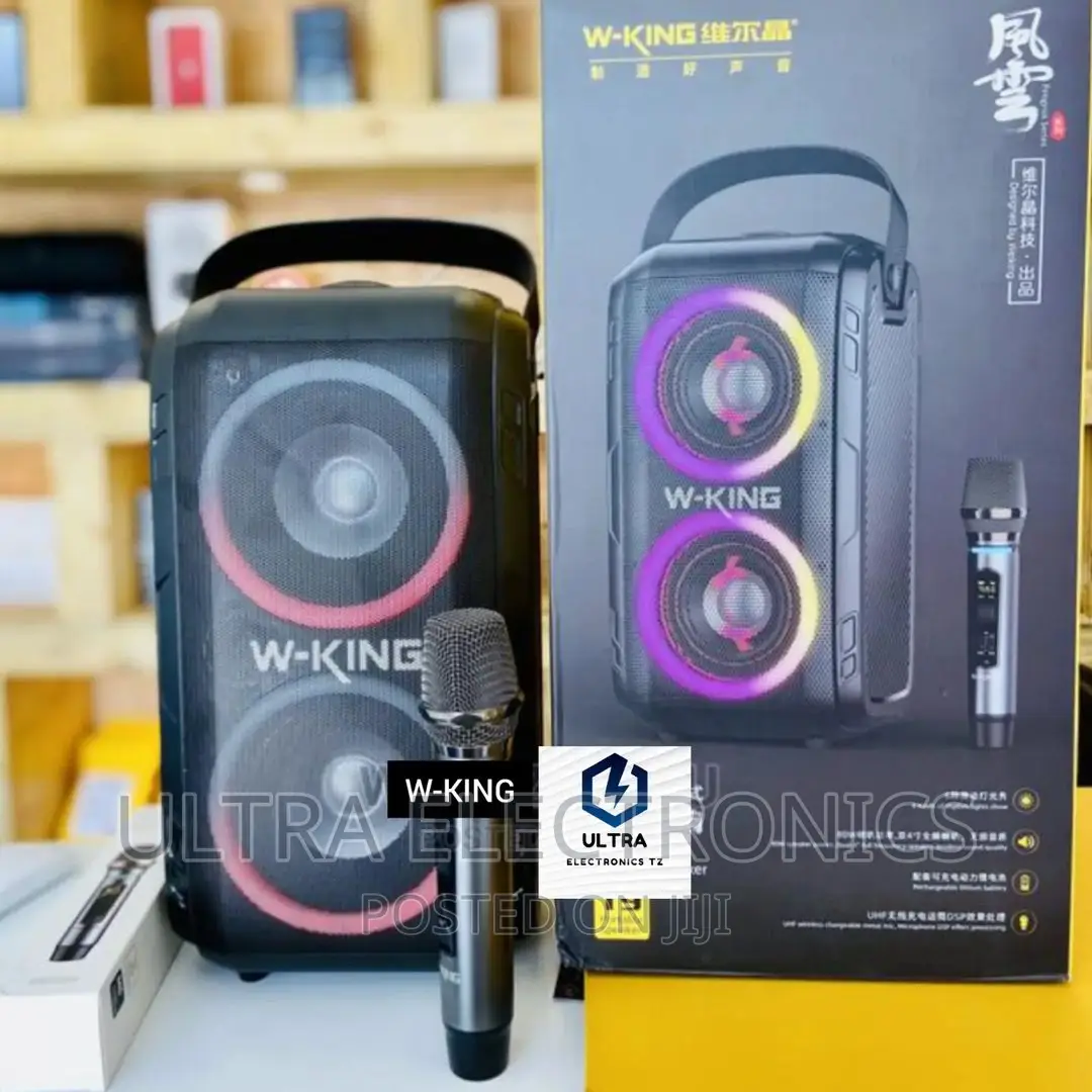 W-King T9 Karaoke Speaker With Tight Bass Na 1 Wireless Mic