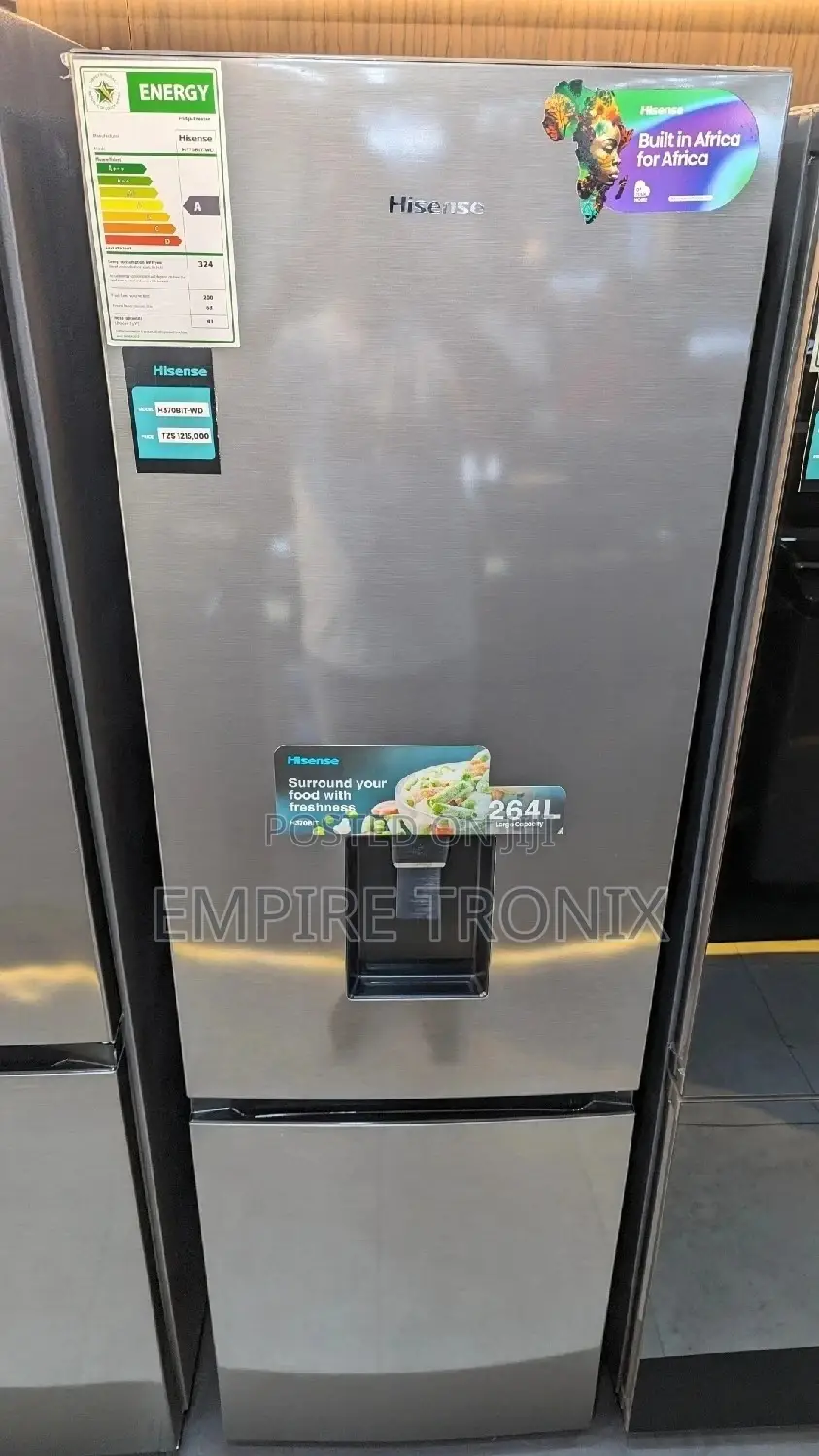 Hisense H370bit-Wd | (Combi) Refrigerator | Fridge 263L