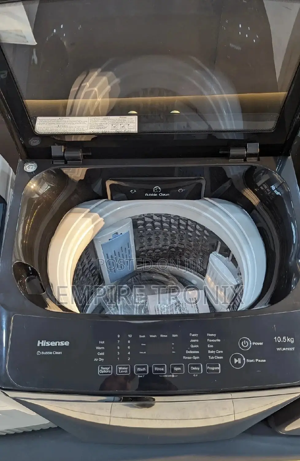 Hisense WTJA1102T 10.5kg Washing Machine