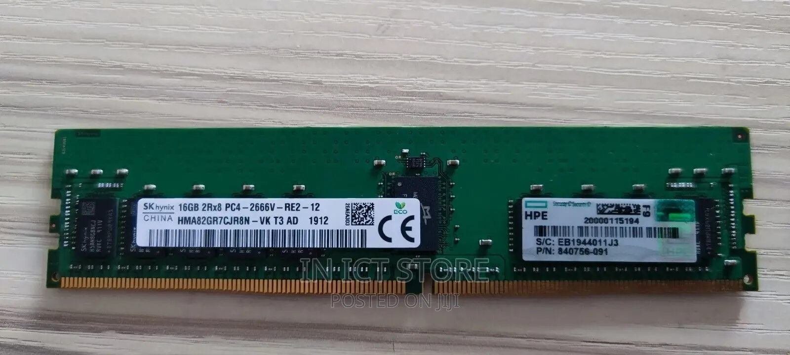 Hpe 868846-001 16gb Pc4-21300 Ddr4-2666mhz 2rx8 Ecc