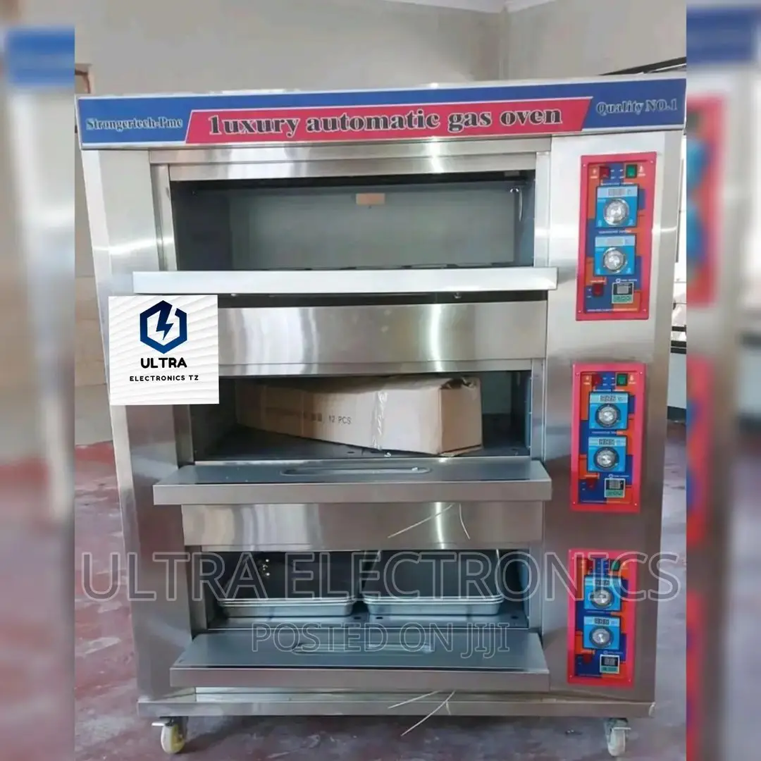Luxury Automatic Commercial Gas Oven Yenye Tray 6 Na Decks 3