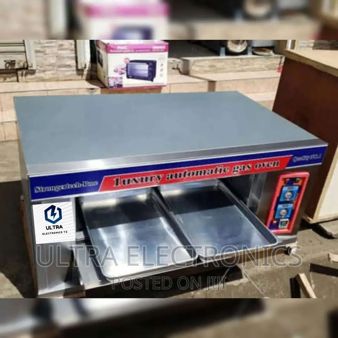 Luxury Automatic Commercial Gas Oven Yenye 2 Trays Na 1 Deck