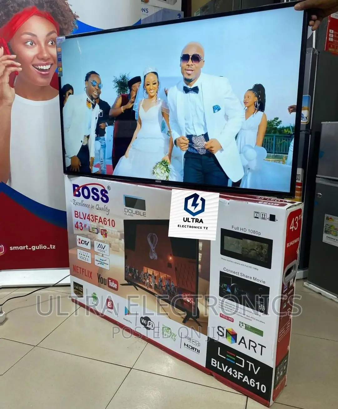 BOSS Smart Android Full HD TV With Wi-Fi Yenye Inchi 43