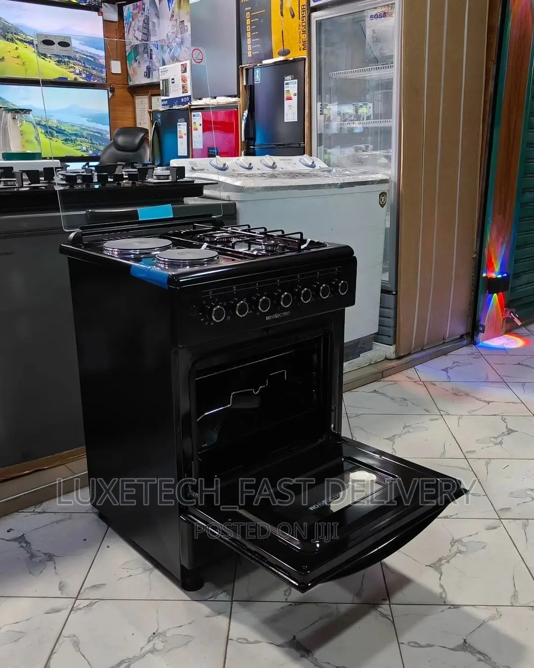 Mo Electro Cooker 2 Gas 2 Electric Plates With Oven 60×60