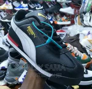 Mens Sneakers Puma Roma Black White