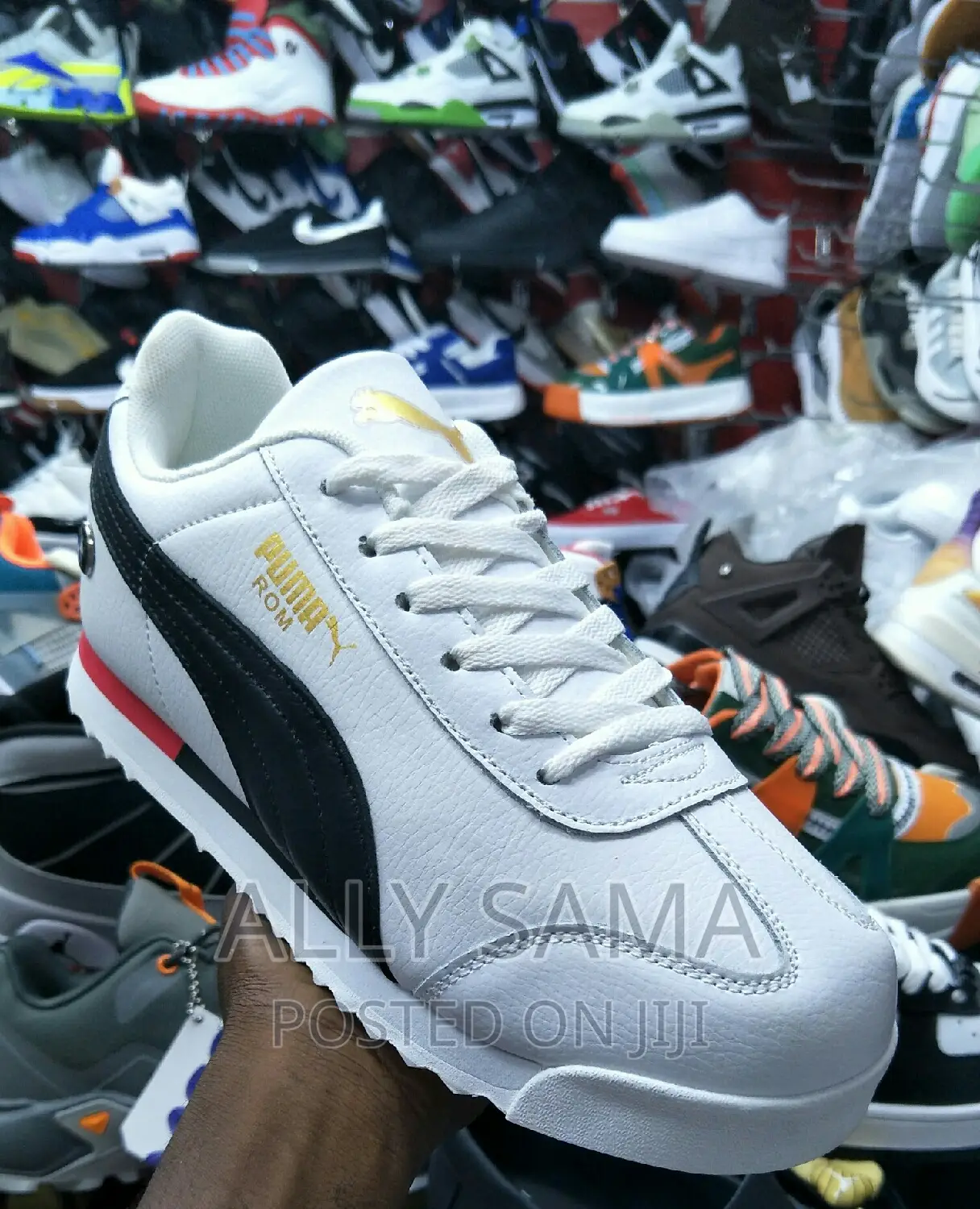 Mens Sneakers Puma Rom White Black