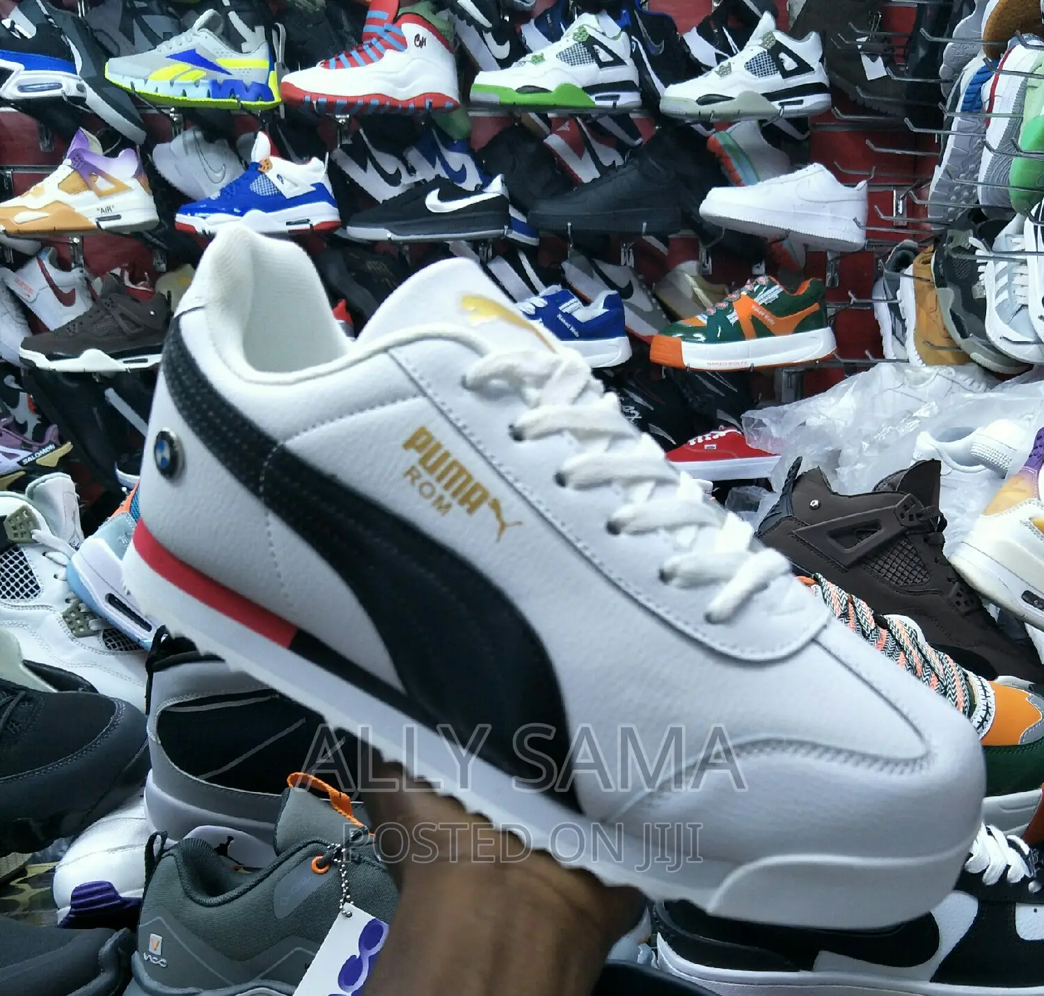Mens Sneakers Puma Rom White Black