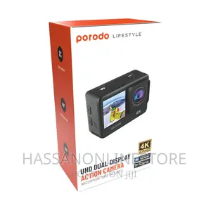 Porodo Waterproof Action Camera 900mah - Black