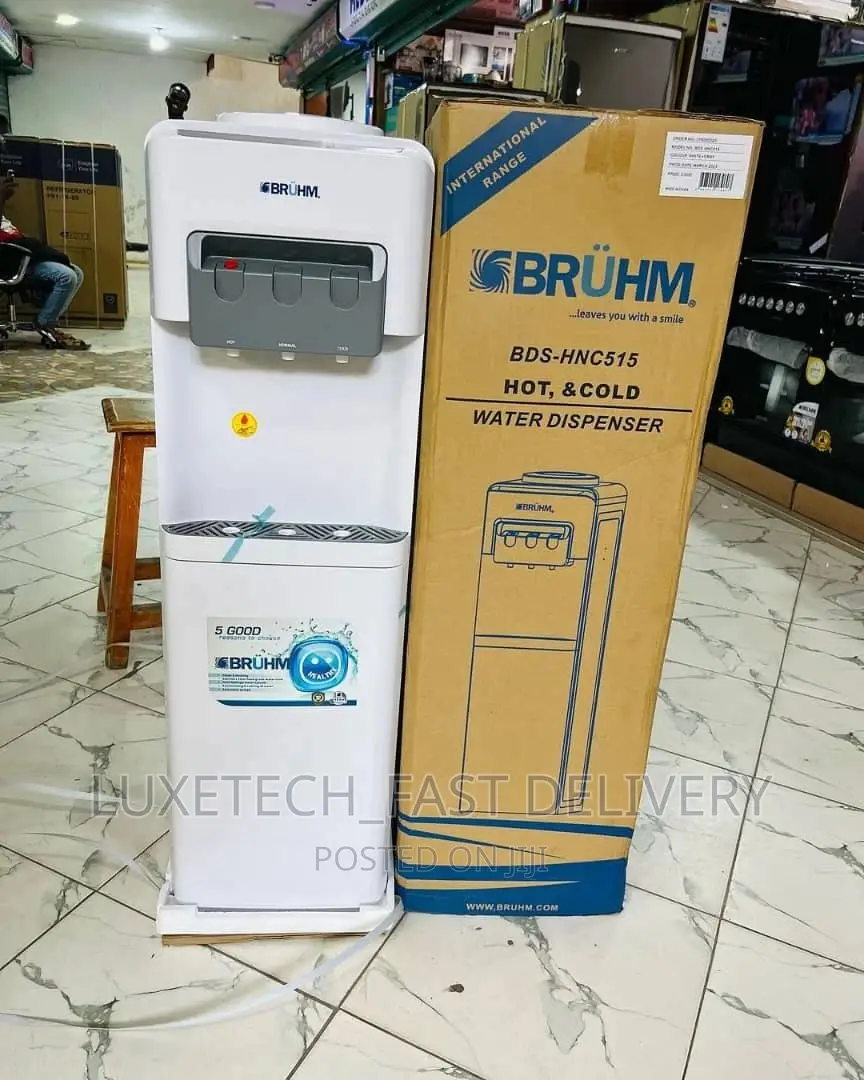 Bruhm Water Dispenser Ya Njia 3 Ina Friji Kwa Chini
