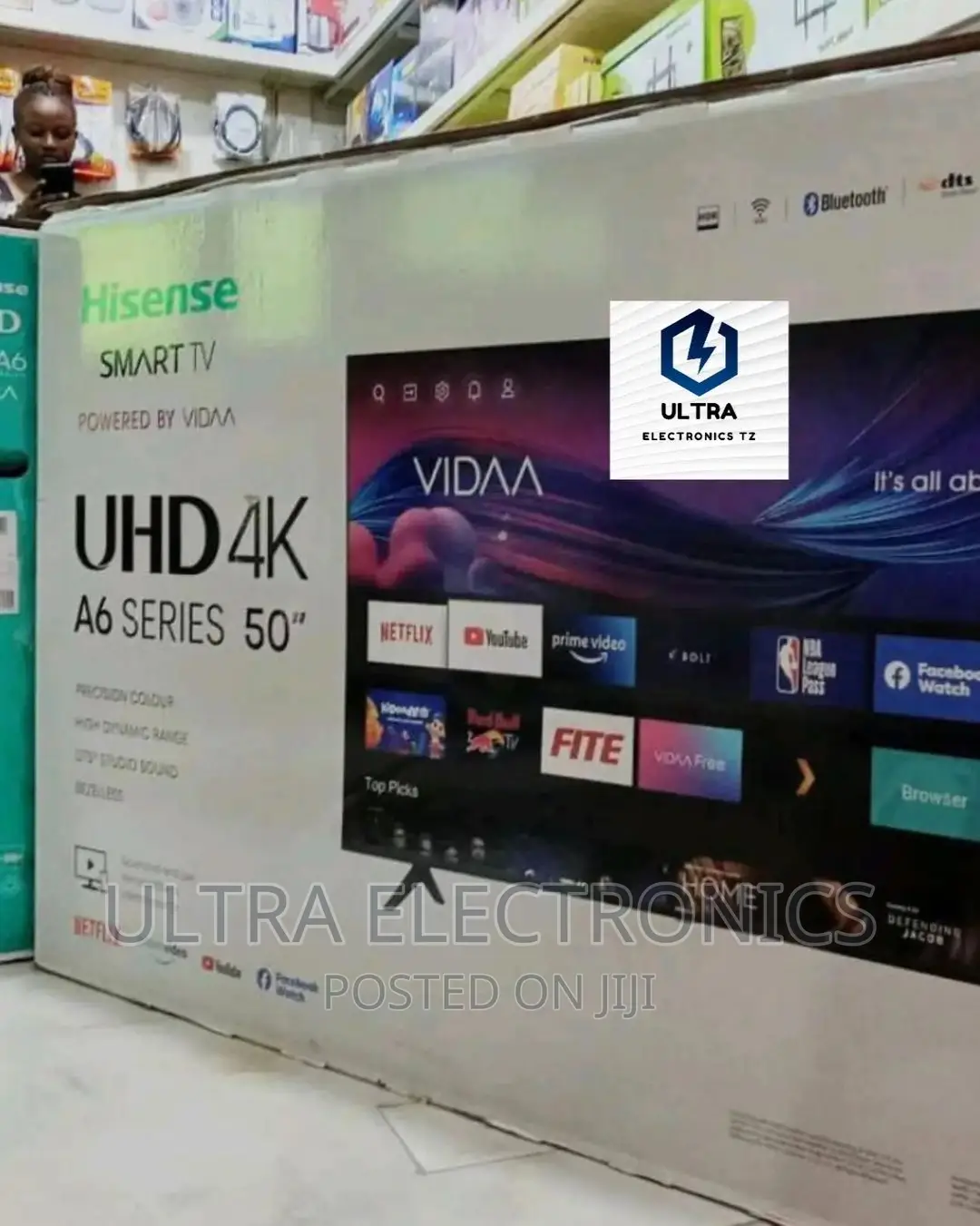 HISENSE SMART UHD VIDAA Frameless TV Yenye Inchi 50
