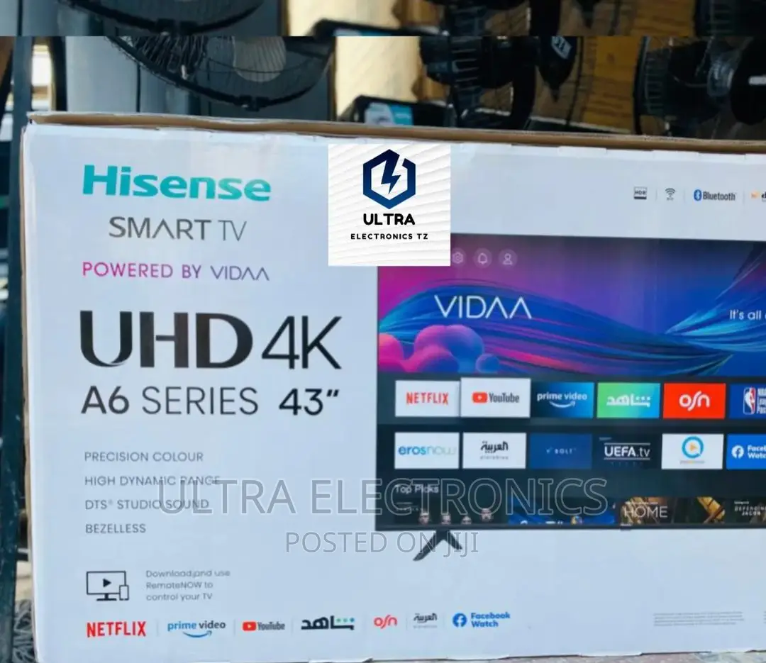 HISENSE Smart UHD Frameless TV Yenye Inchi 43 